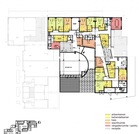 Plattegrond Huisartsenpost Parkhof Maassluis